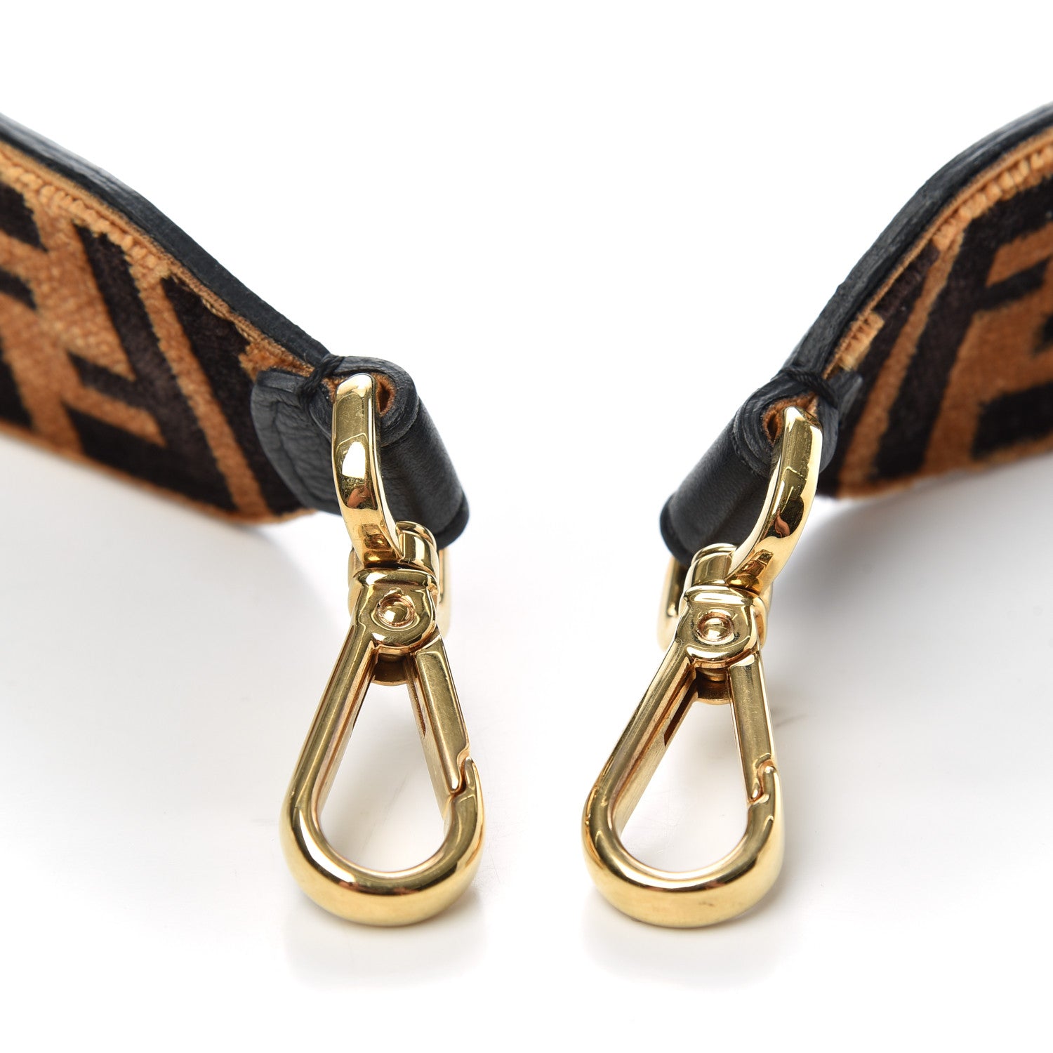 Fendi Velvet Tapestry FF Strap You Tobacco 5 of 5