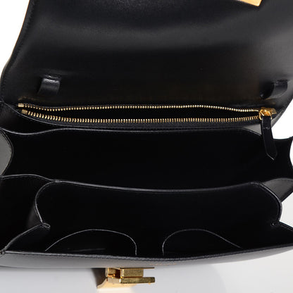 Celine Box Calfskin Medium Classic Box Flap Bag Black 6 of 10