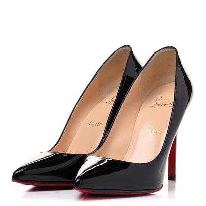Christian Louboutin Patent Pigalle 100 Pumps 39 Black 3 of 11