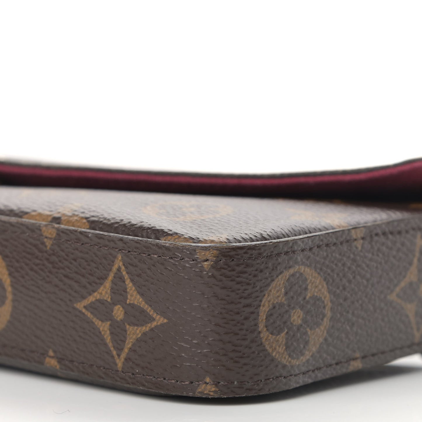 Monogram Pochette Felicie Chain Wallet Fuchsia