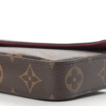 Louis Vuitton Monogram Pochette Felicie Chain Wallet Fuchsia 11 of 18