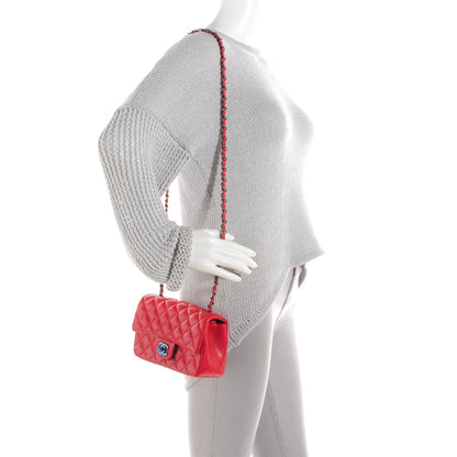 Chanel Caviar Quilted Mini Rectangular Flap Red 2 of 8