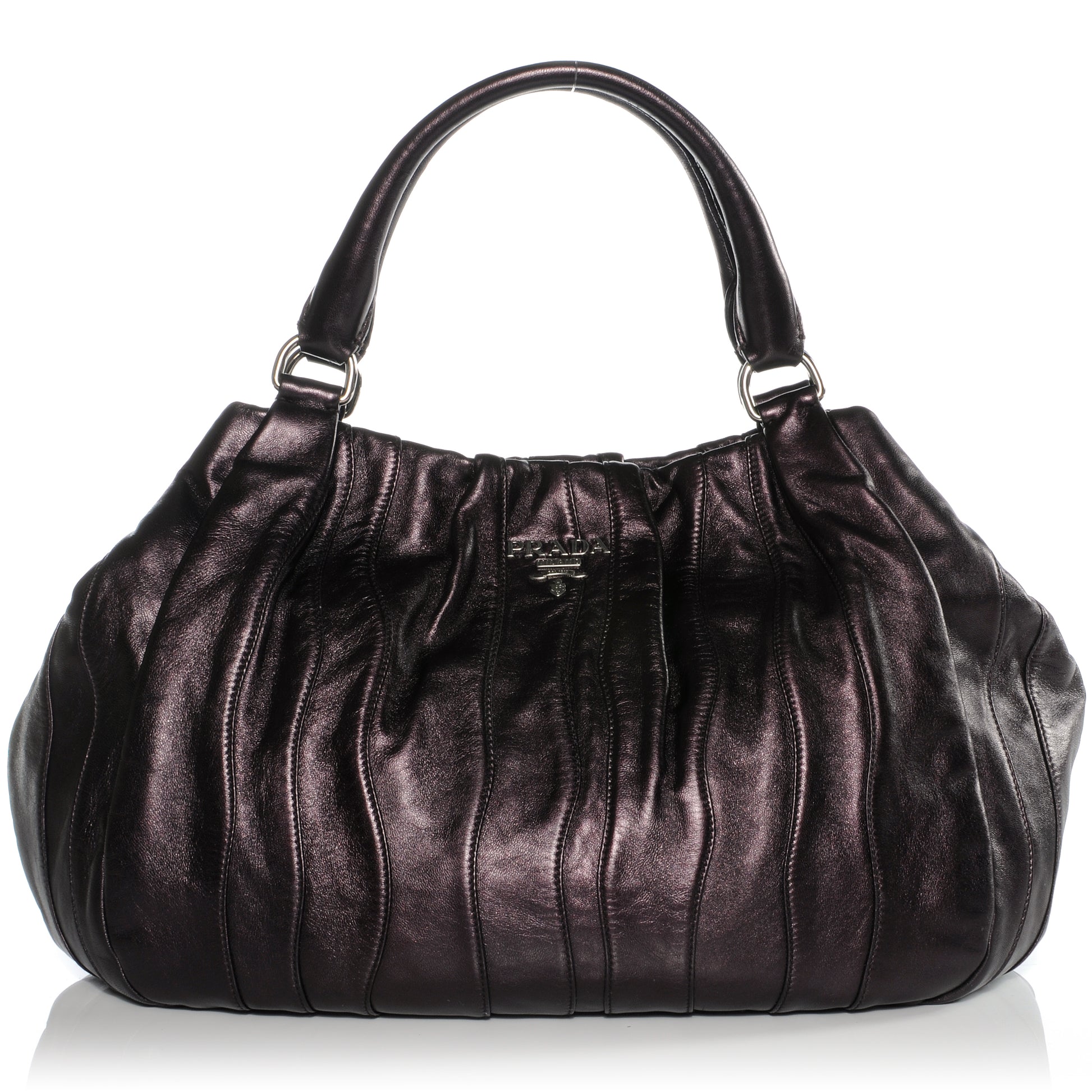 Prada Nappa Mordore Stripes Shoulder Bag Ribes 1 of 10