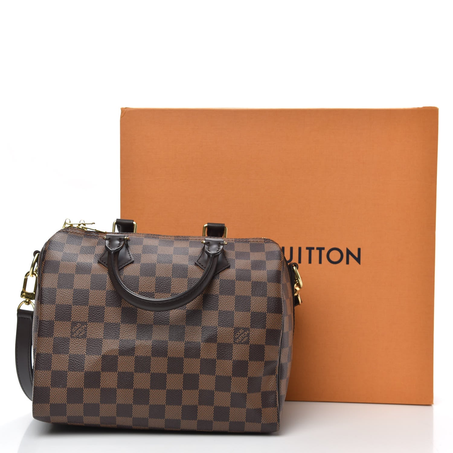 Louis Vuitton Damier Ebene Speedy Bandouliere 25 11 of 11