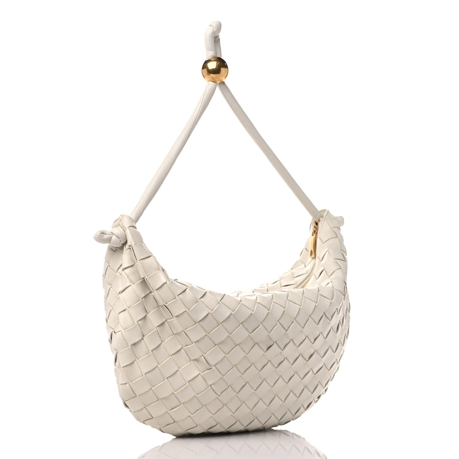 Bottega Veneta Nappa Intrecciato Medium Turn Pouch White 3 of 9