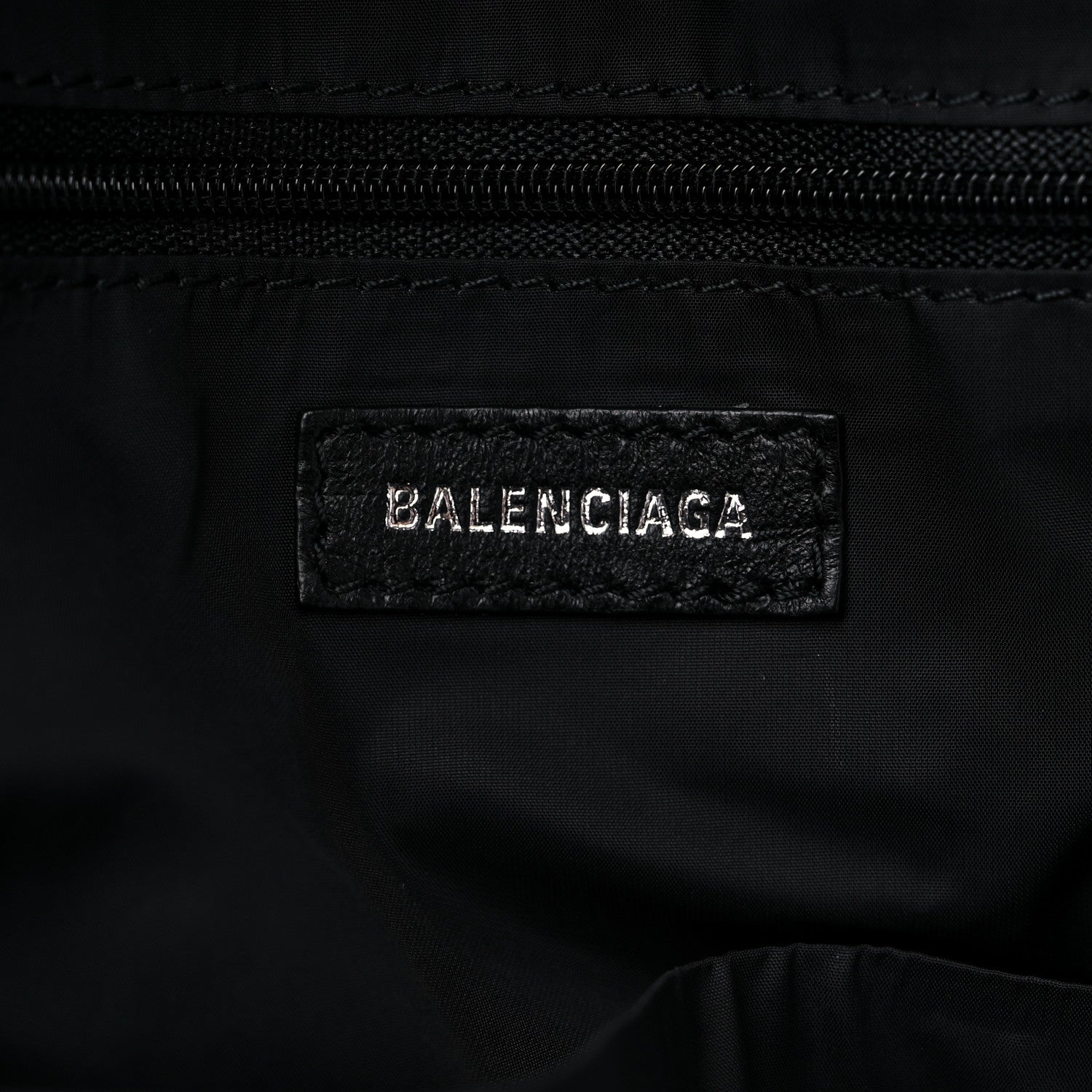 Balenciaga Sport Nylon Logo Embroidered S Wheel Backpack Black 6 of 8