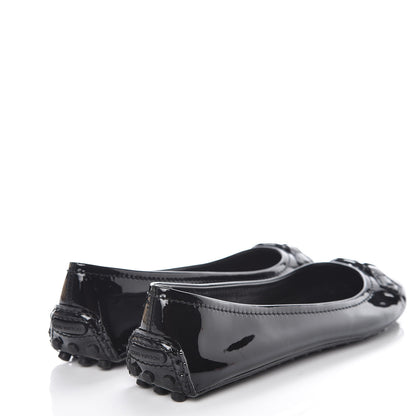 Louis Vuitton Patent Calfskin Oxford Ballerina Flats 41 Black 4 of 7
