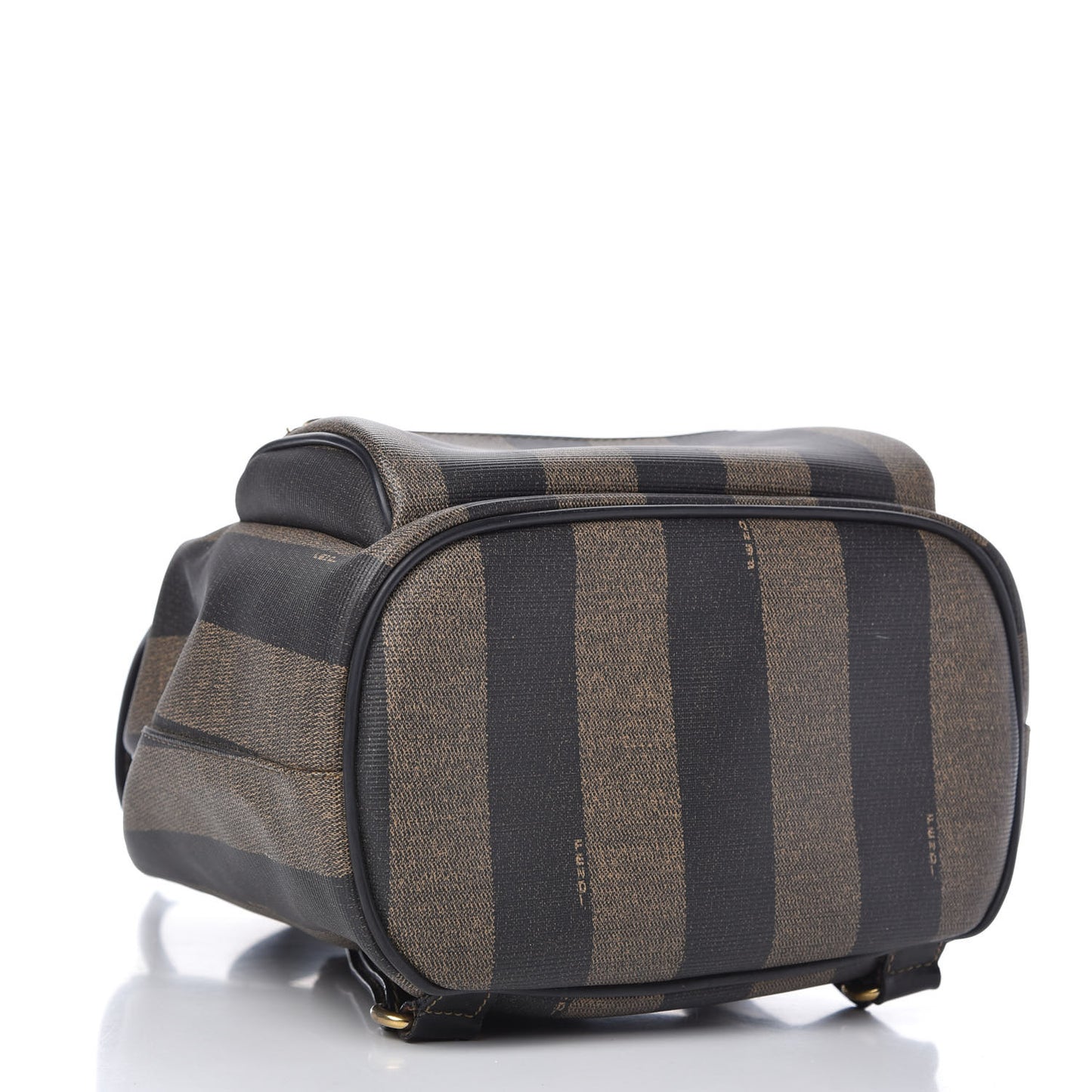 Coated Canvas Pequin Drawstring Backpack Tobacco