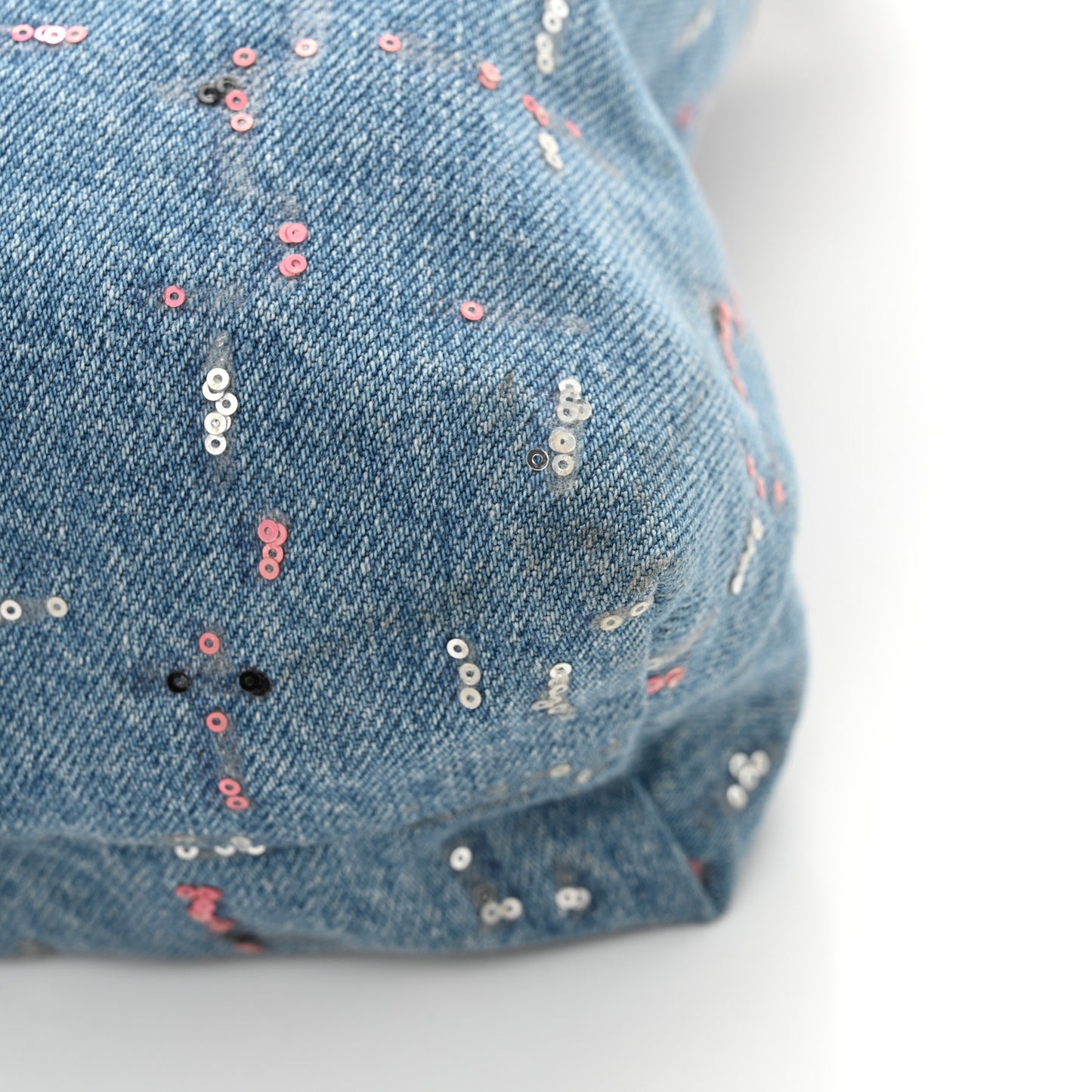 Denim Sequin Chanel 22 Blue