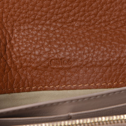 Chloe Calfskin Marcie Continental Flap Wallet Tan 6 of 9