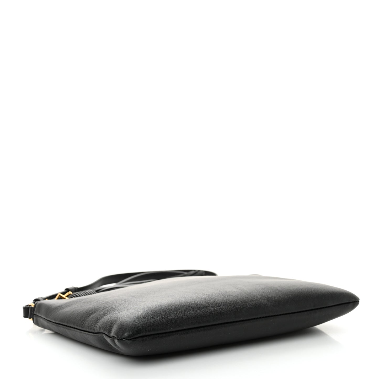 Calfskin Teen Monogram Crossbody Bag Black