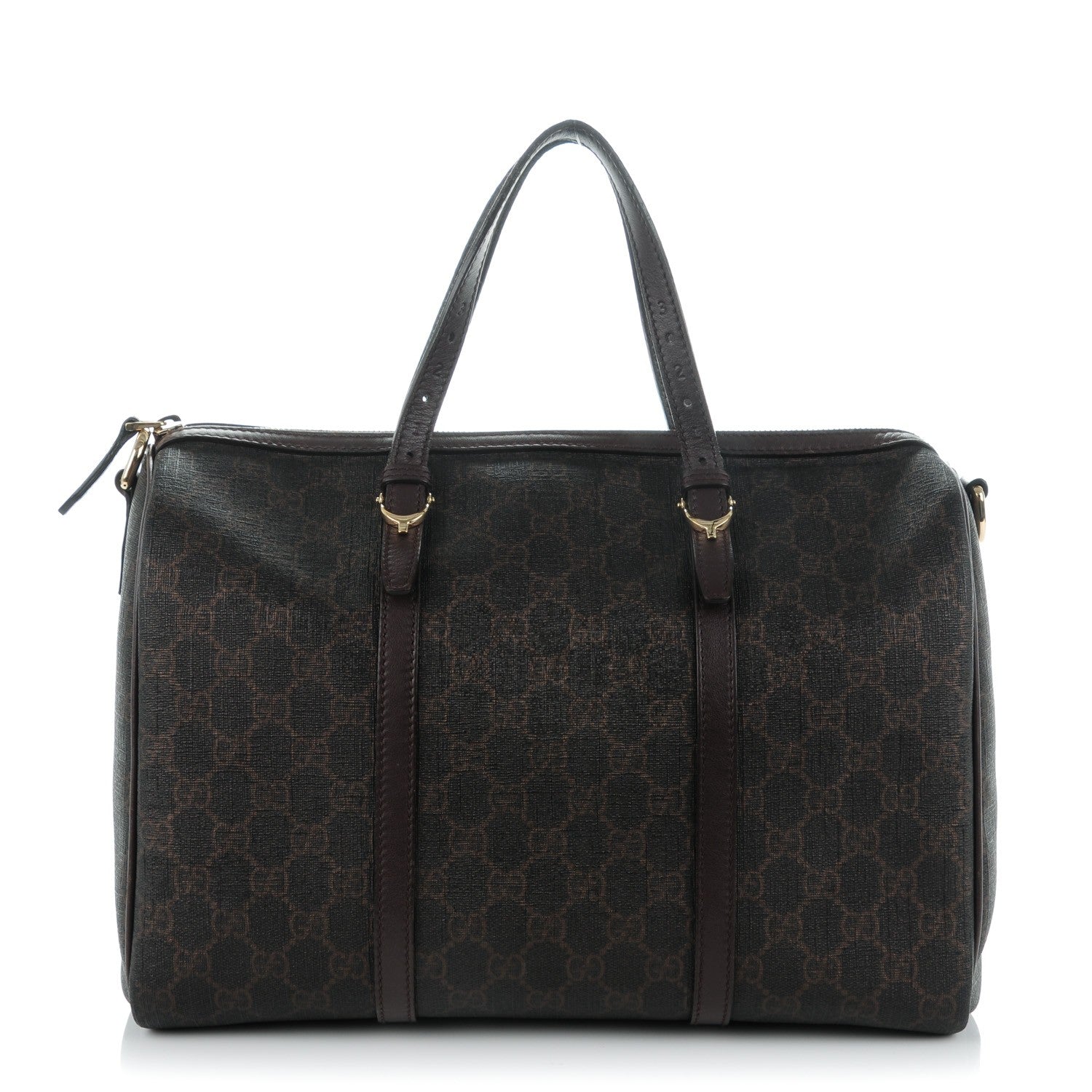 Gucci GG Supreme Monogram Medium Nice Boston Dark Brown 1 of 12