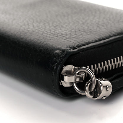 Gucci Pebbled Calfskin Studded Soho Zip Around Wallet Black 8 of 8