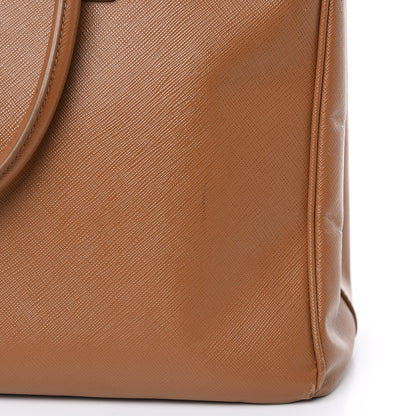 Prada Saffiano Medium Galleria Double Zip Tote Caramel 14 of 27