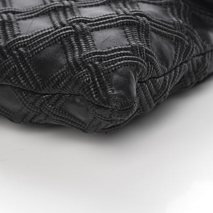Chanel Lambskin Stitched Large Walk Of Fame Flap Black 10 of 12