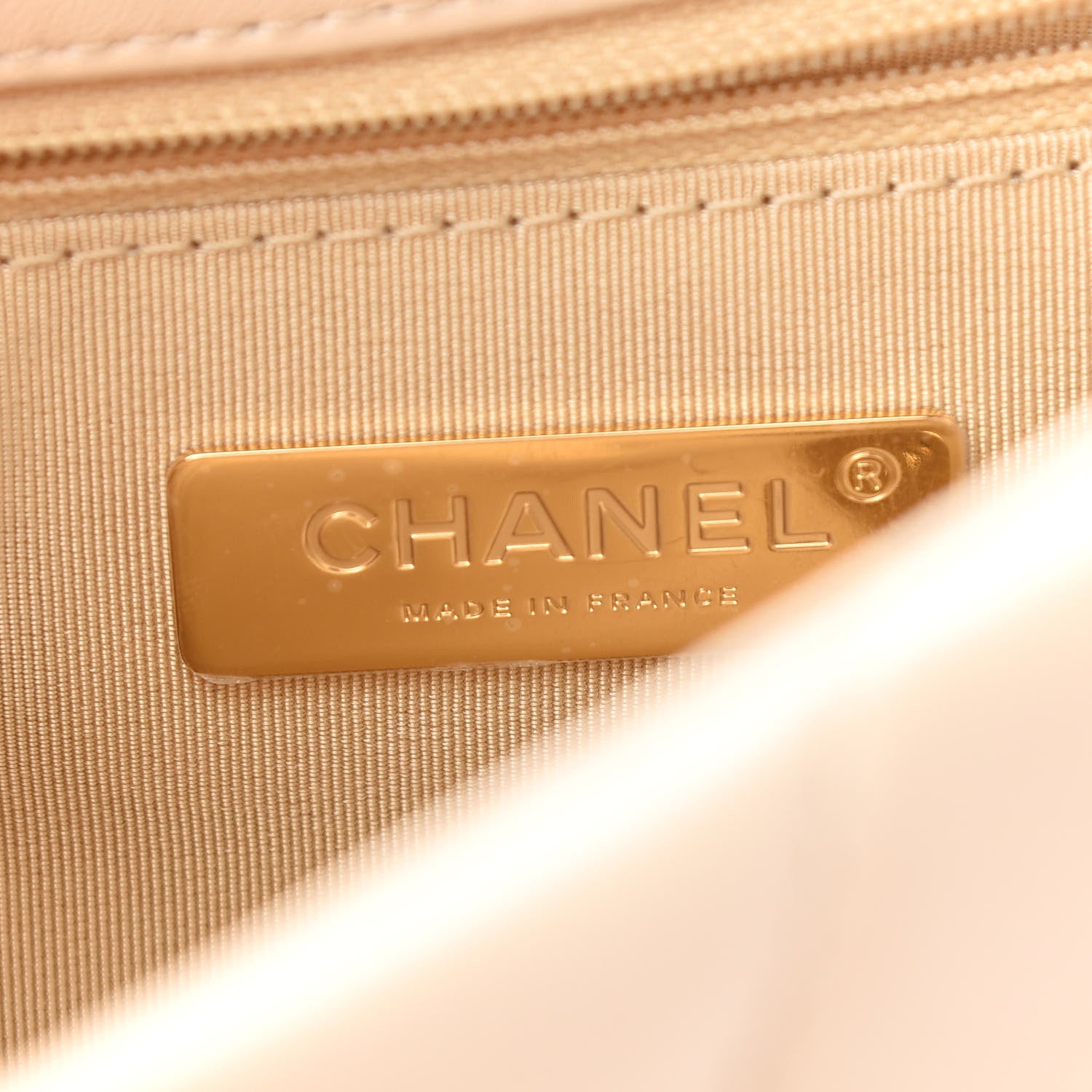 Chanel Lambskin Quilted Medium Chanel 19 Flap Beige 6 of 8