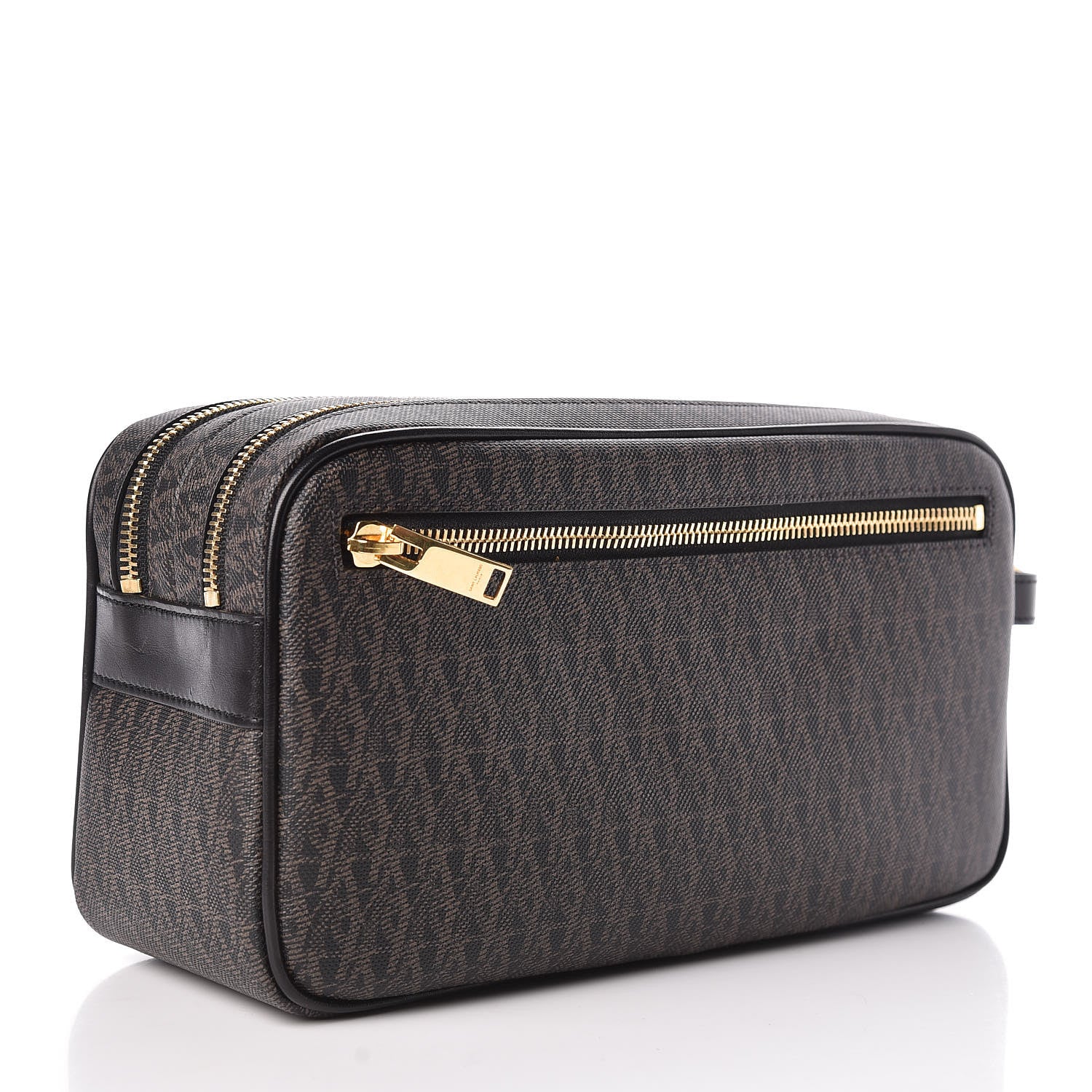 Saint Laurent Toile Classic Monogram Wash Bag Black Lino 3 of 8