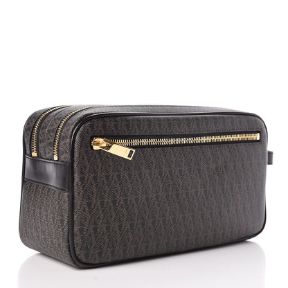 Saint Laurent Toile Classic Monogram Wash Bag Black Lino 3 of 8