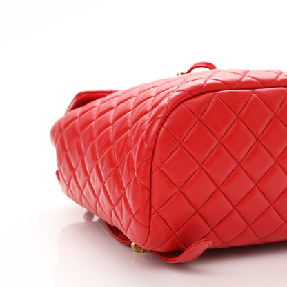 Chanel Lambskin Quilted Small Urban Spirit Backpack Red 9 of 10