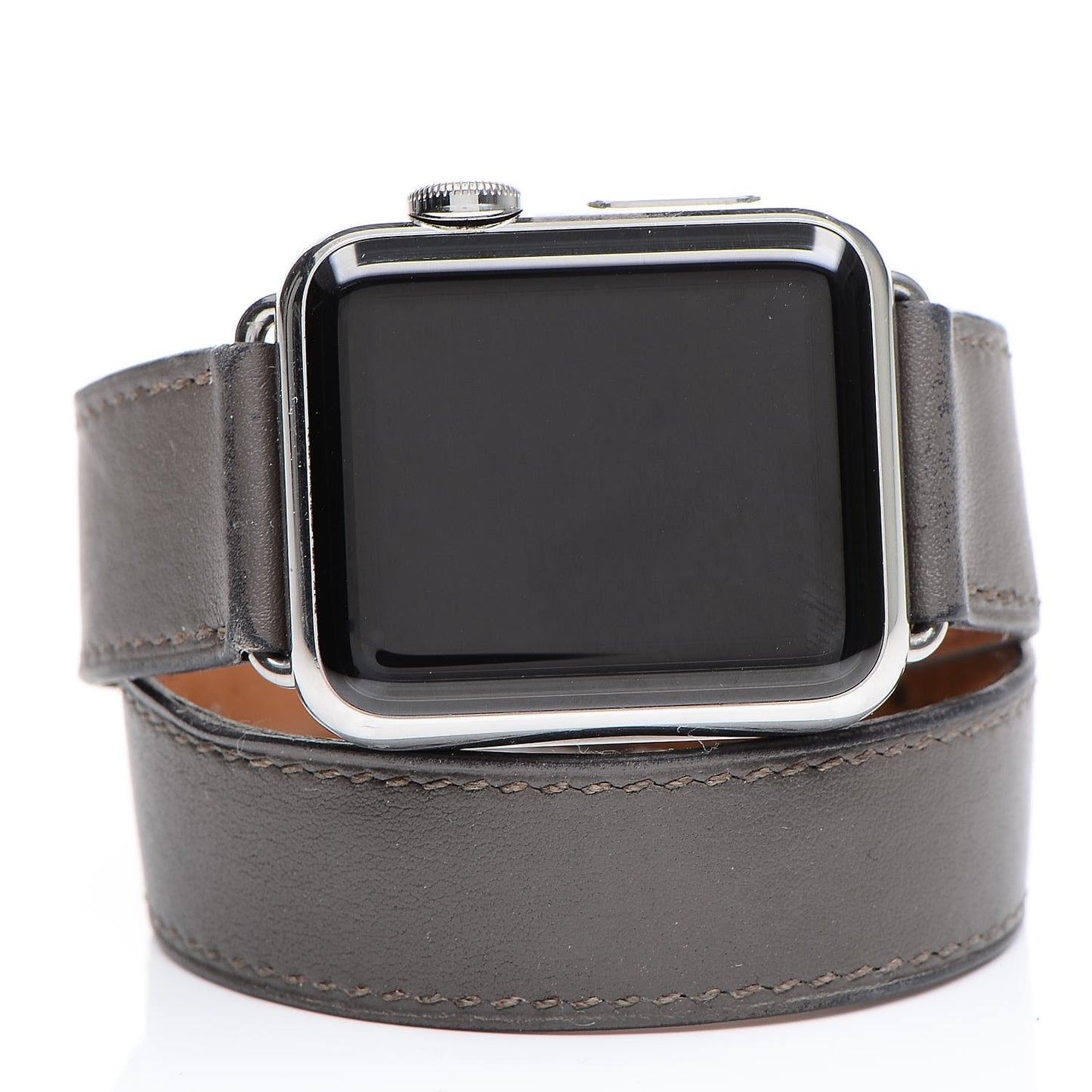 Stainless Steel Swift 38mm Apple Watch Double Tour Etain