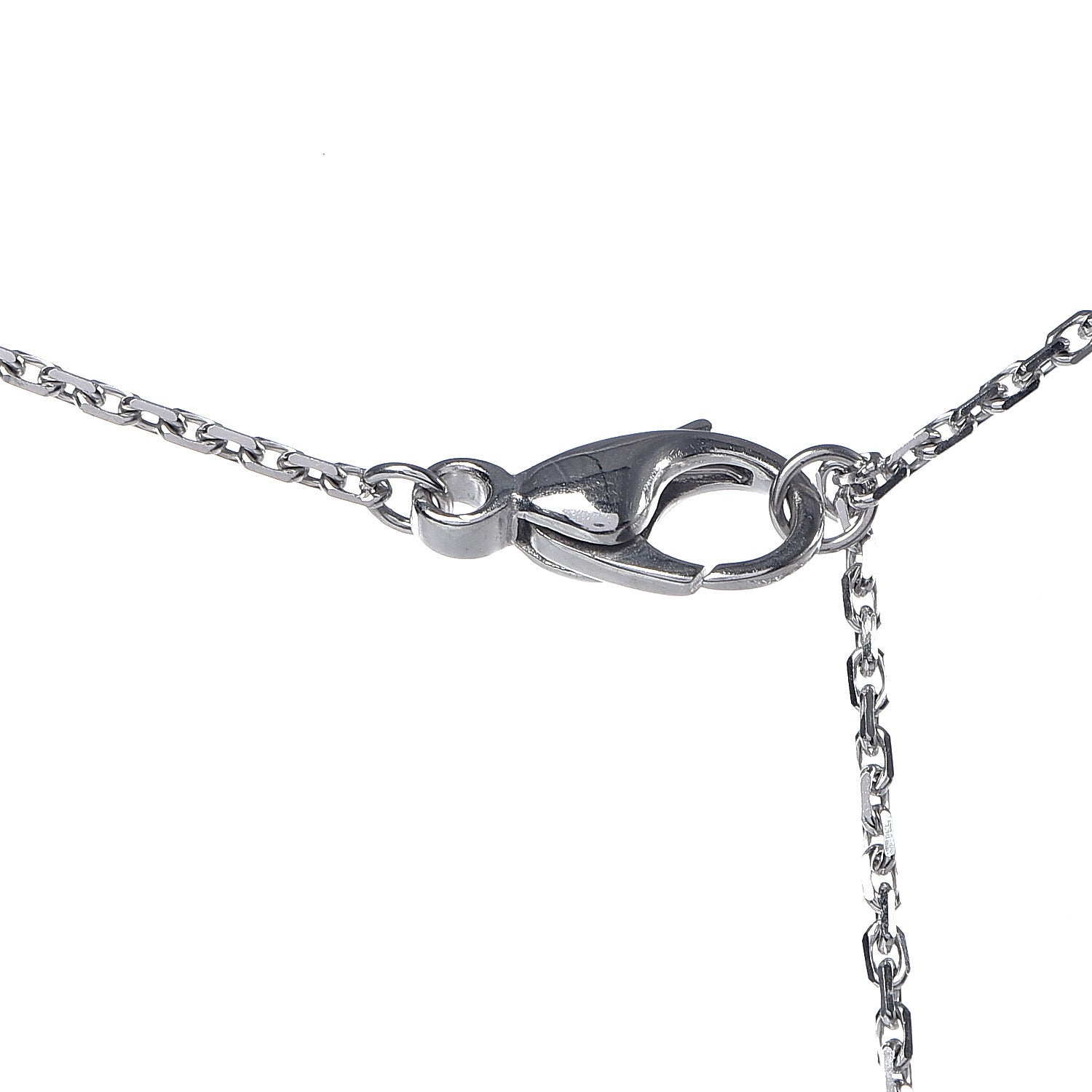 Chanel 18K White Gold Ceramic Ultra Pendant Necklace White 9 of 10