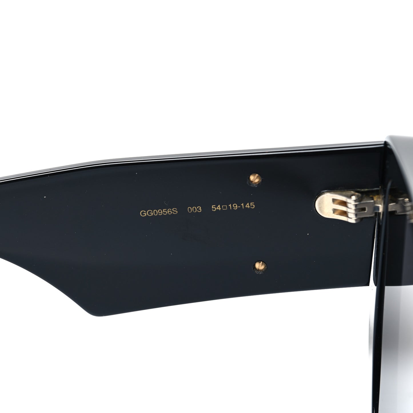 Acetate Square Frame Sunglasses GG0956S Black