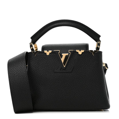 Louis Vuitton Taurillon Embellished Flower Crown Capucines PM Black 1 of 4