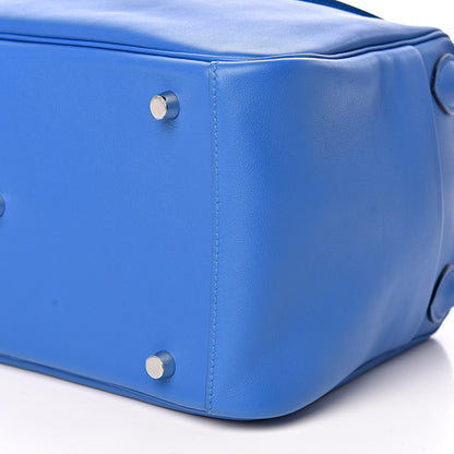 Hermes Swift Epsom Lindy 30 Tressage De Cuir Bleu Zellige Bleu Encre Rouge 9 of 10