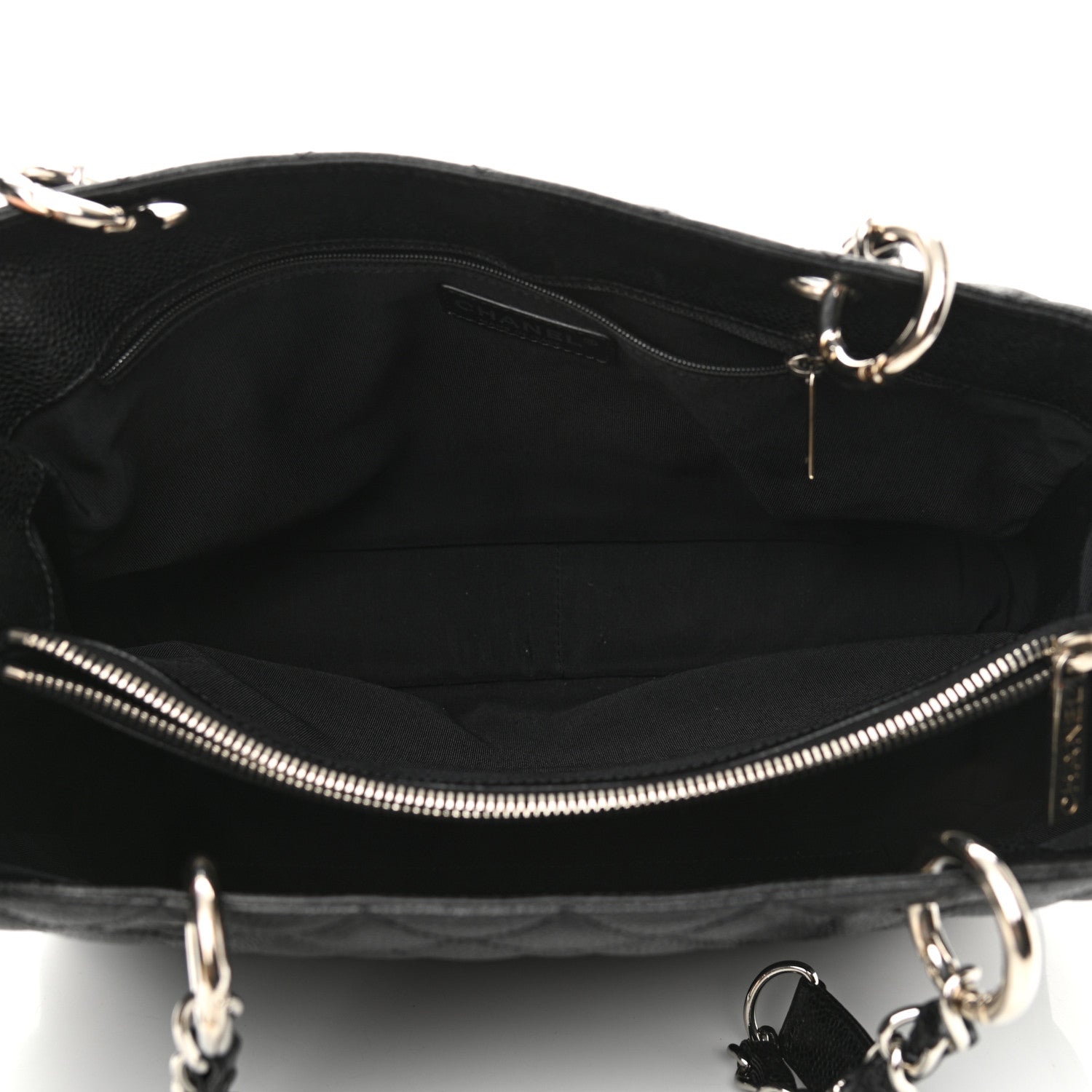 Chanel Caviar Quilted Grand Shopping Tote GST Black 5 of 10