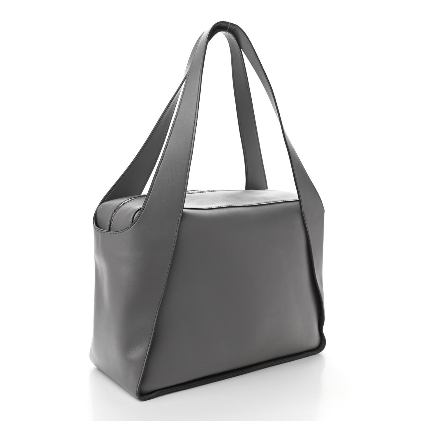Eco Alter Nappa Perforated Shoulder Bag Grey