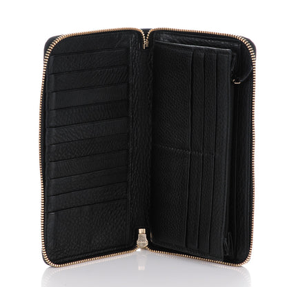 Gucci Calfskin Soho Zip Around Wallet Black 5 of 9