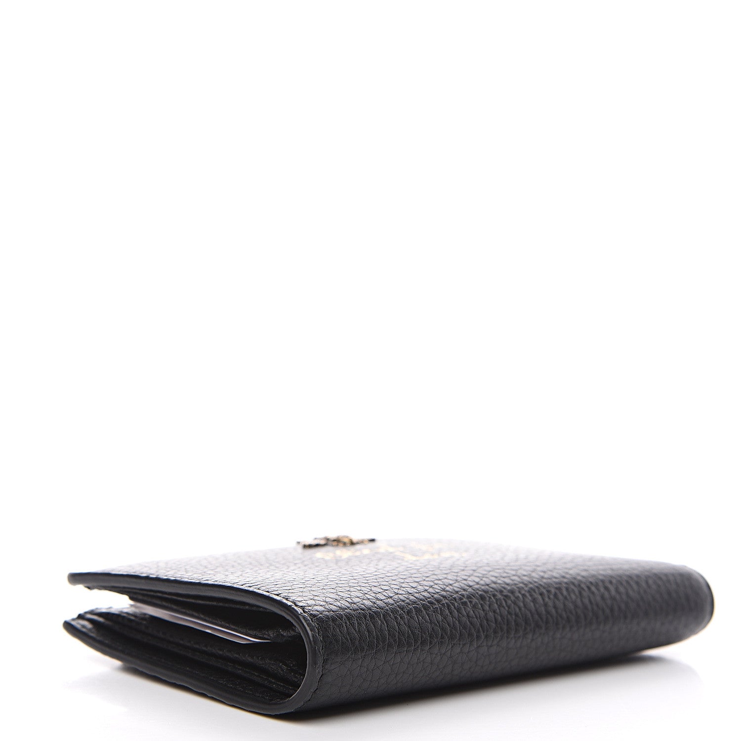 Gucci Calfskin Cellarius Blind For Bi-Fold Wallet Black 3 of 8