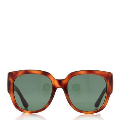 Gucci Acetate Square Frame Sunglasses GG0142SA Tortoise 2 of 9