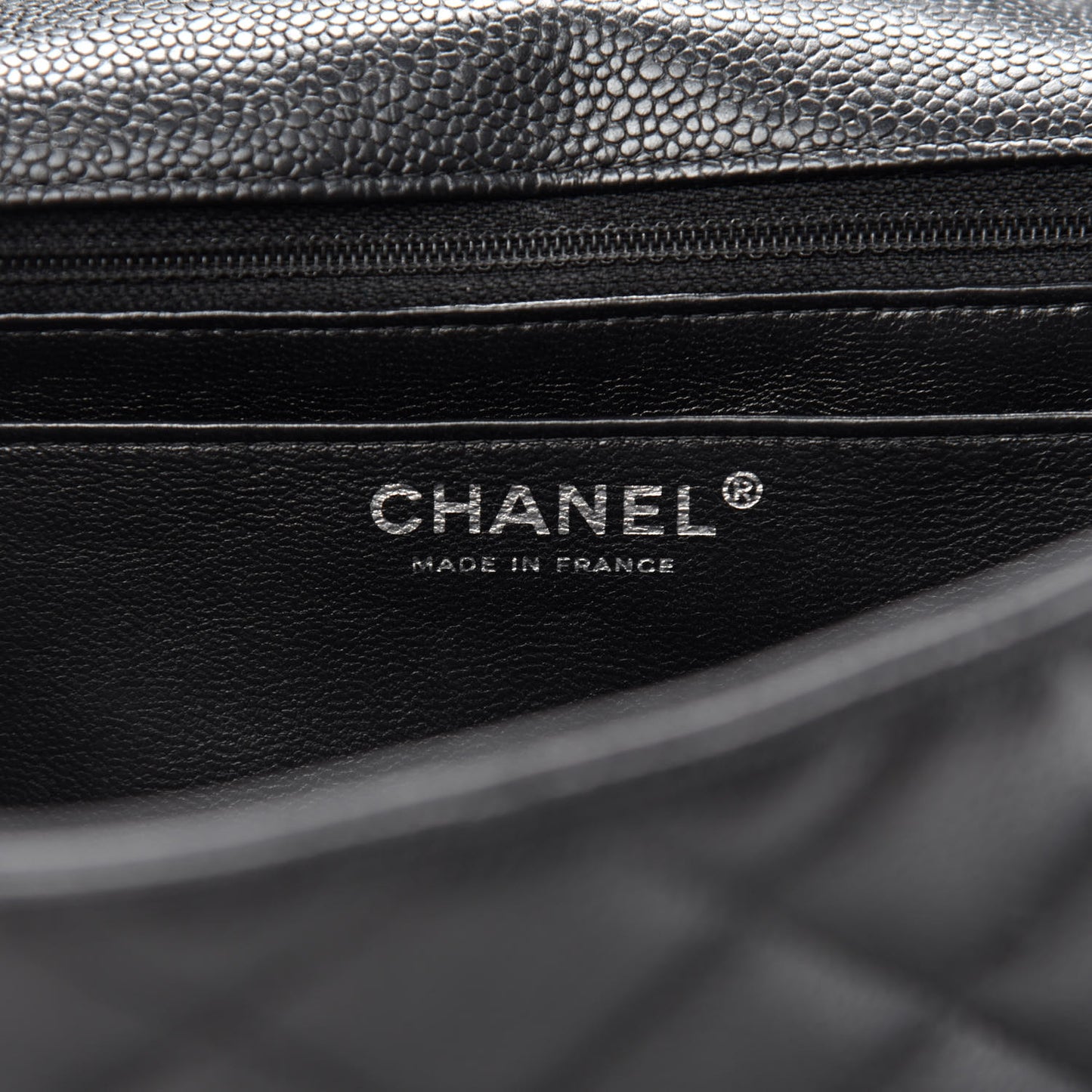 Caviar Quilted Jumbo Single Flap Black