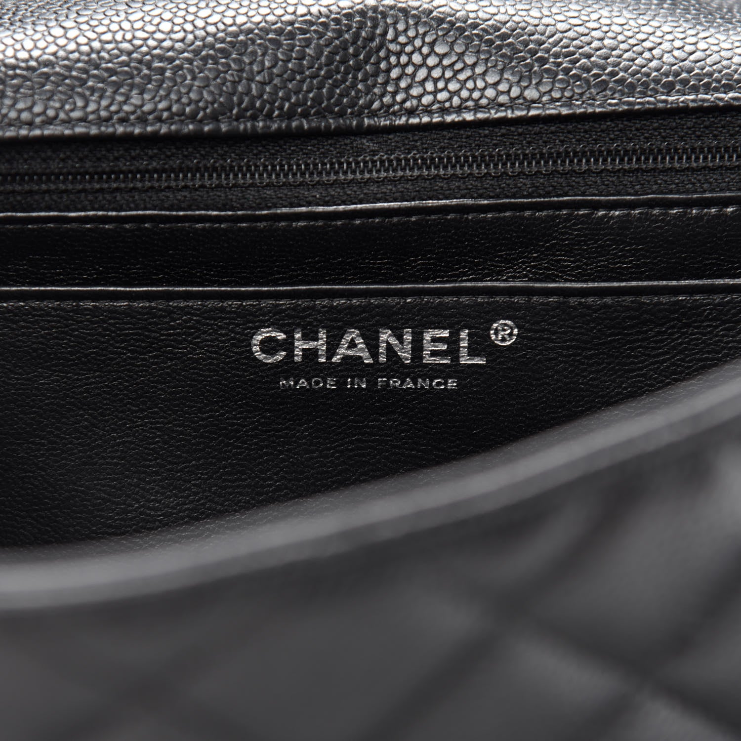 Chanel Caviar Quilted Jumbo Single Flap Black 6 of 11