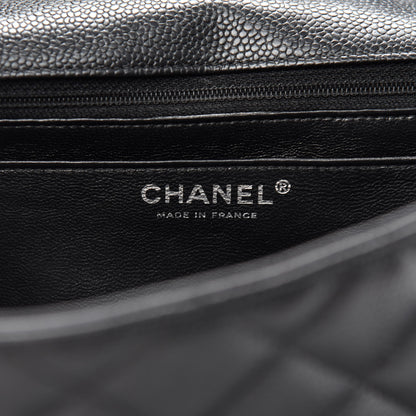 Chanel Caviar Quilted Jumbo Single Flap Black 6 of 11
