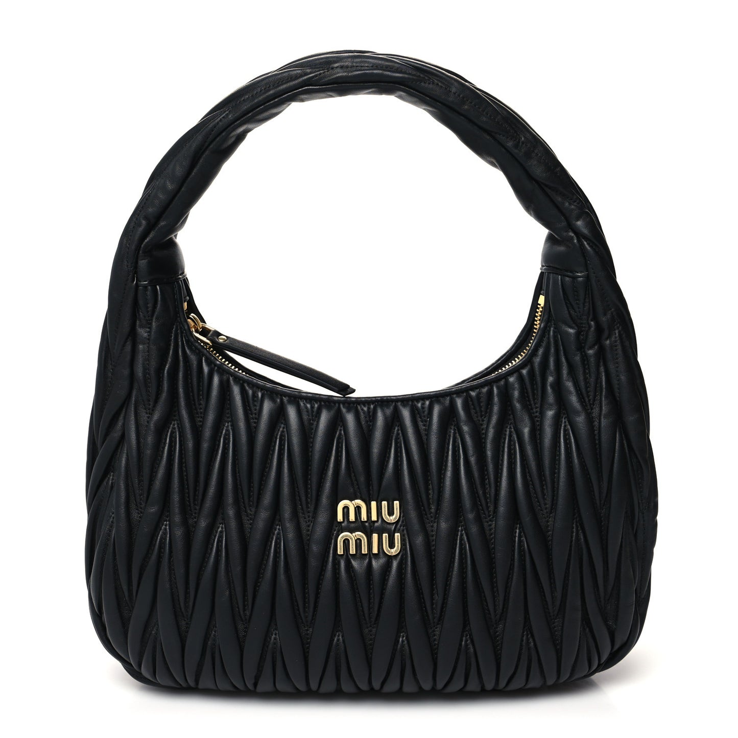 Nappa Matelasse Wander Large Hobo Black