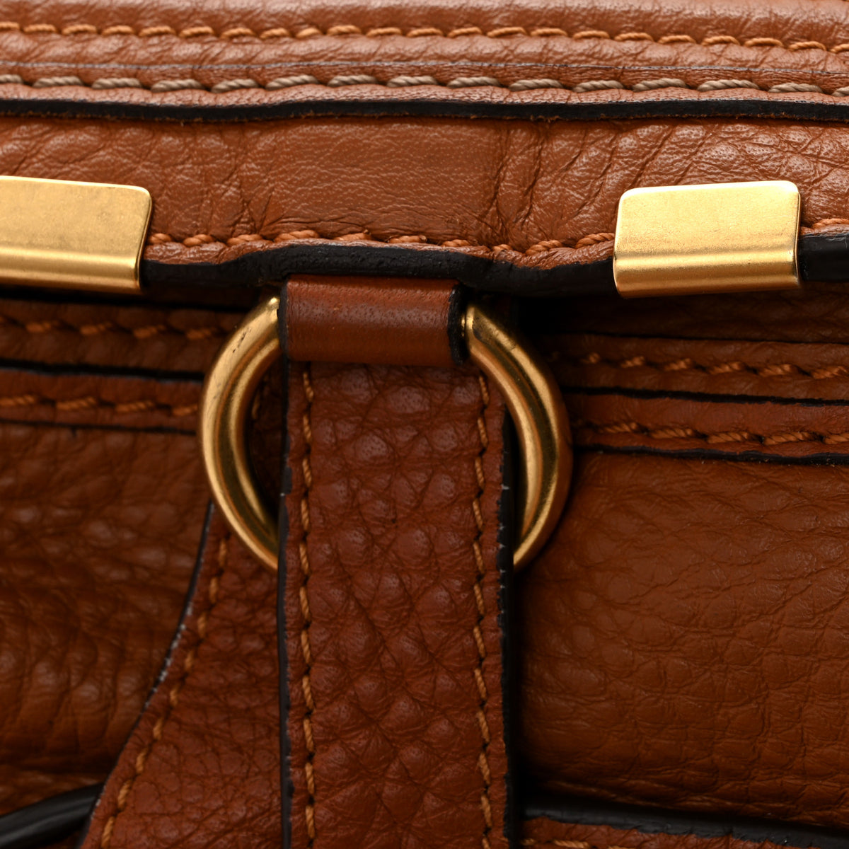 Calfskin Medium Marcie Satchel Tan