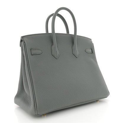 Hermes Togo Birkin 25 Vert Amande 3 of 11