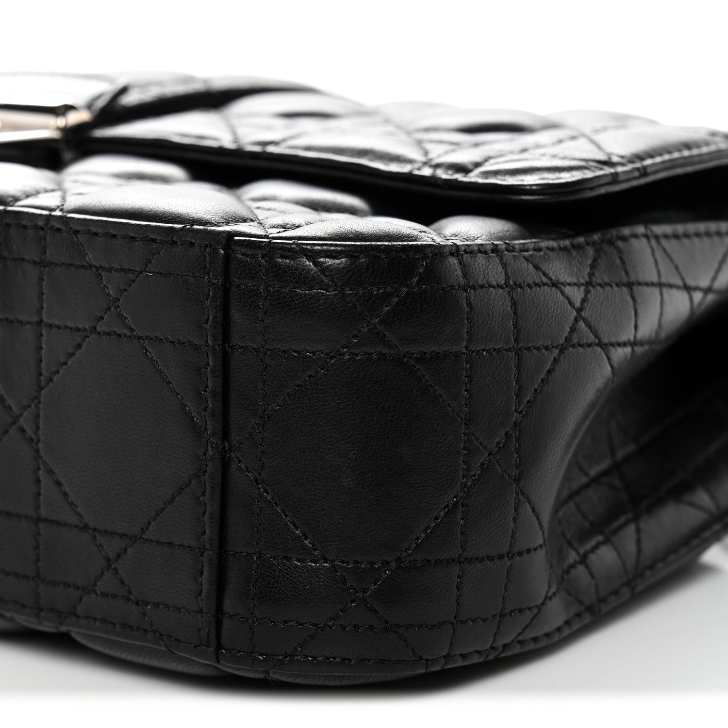 Christian Dior Lambskin Cannage Medium Miss Dior Flap Black 9 of 10