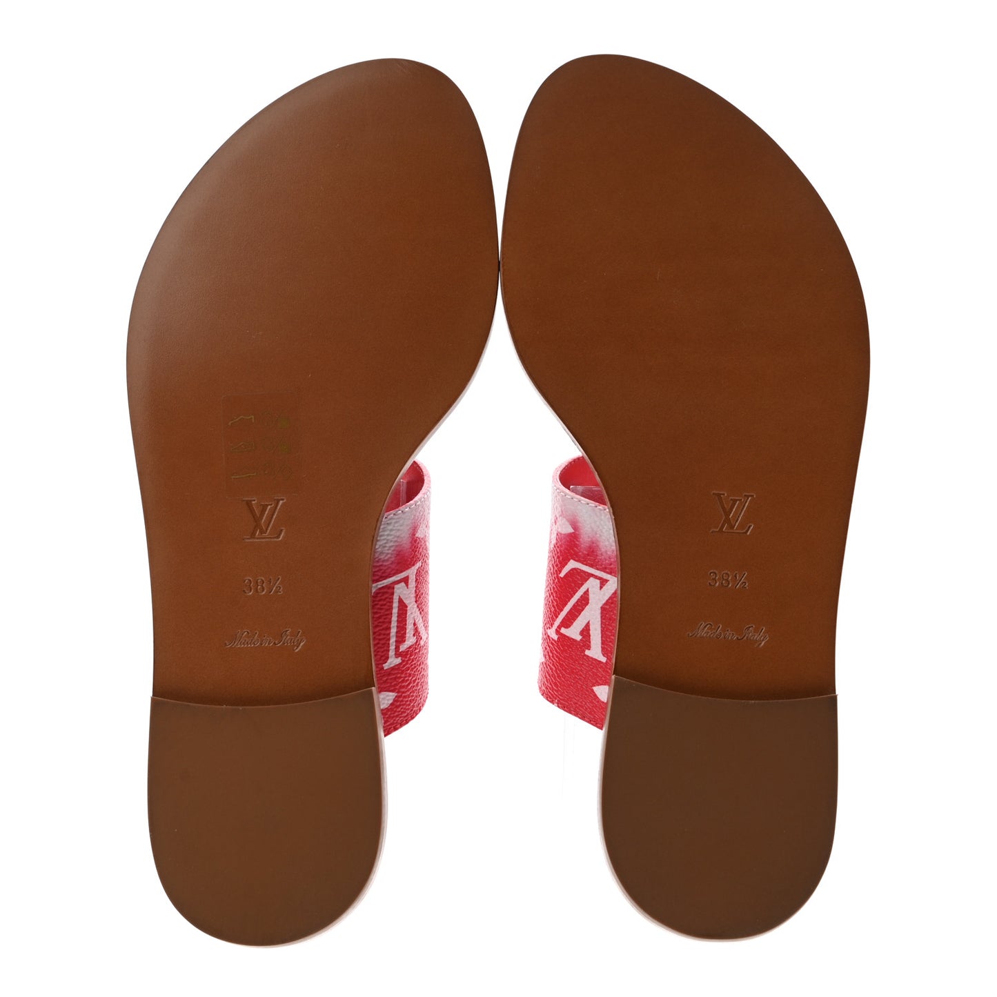 Monogram Escale Palma Sandals 38.5 Rouge