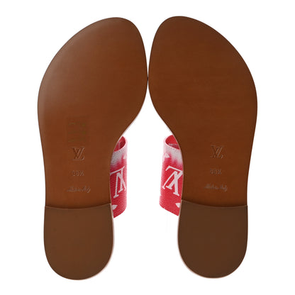 Louis Vuitton Monogram Escale Palma Sandals 38.5 Rouge 5 of 9