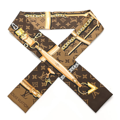 Louis Vuitton Silk Monogram Confidential Bandeau Brown 1 of 3