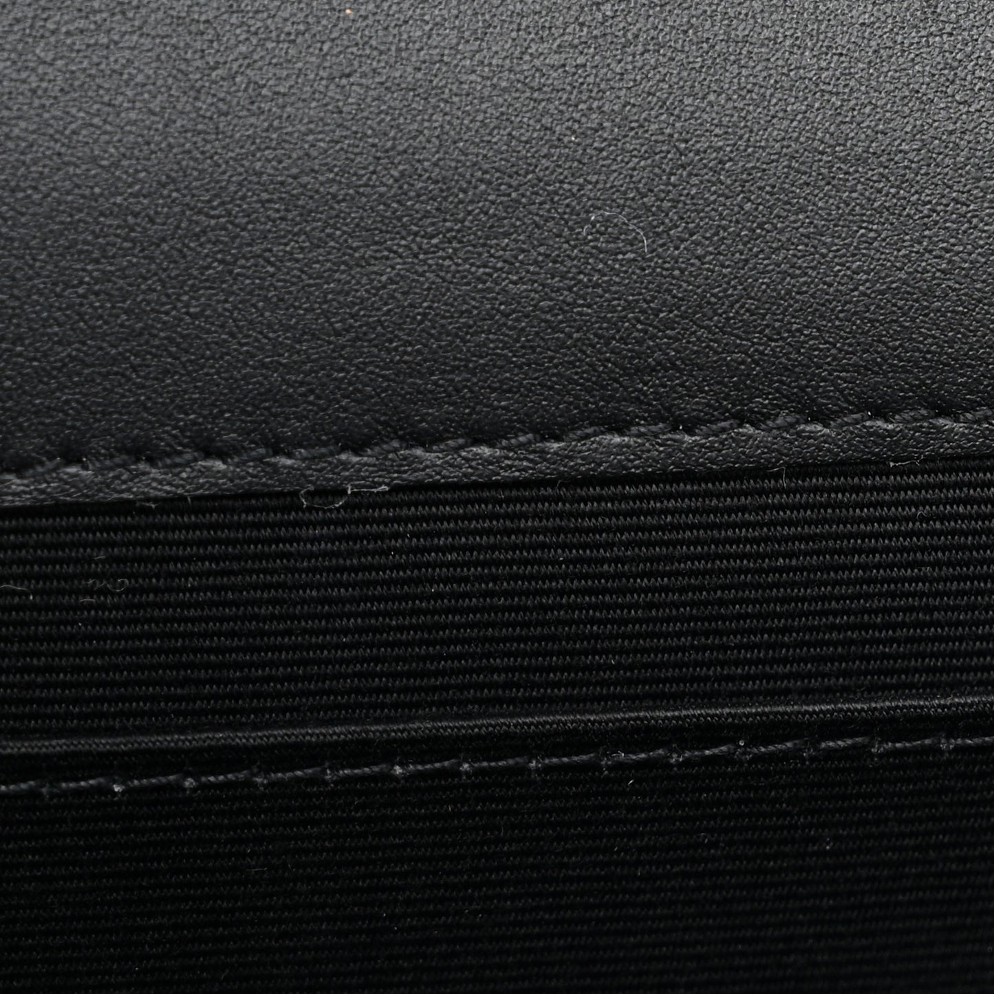 Nappa Patent Calfskin Two-Toned Monogram Pouch Alabastro Black