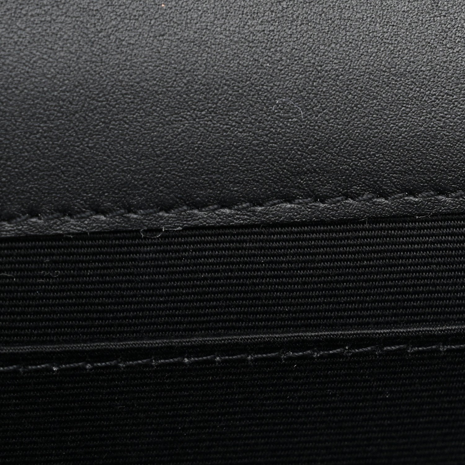Saint Laurent Nappa Patent Calfskin Two-Toned Monogram Pouch Alabastro Black 6 of 9
