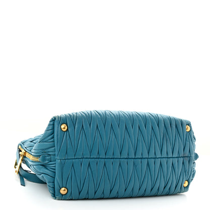 Miu Miu Nappa Matelasse Top Handle Bag Turchese 4 of 18