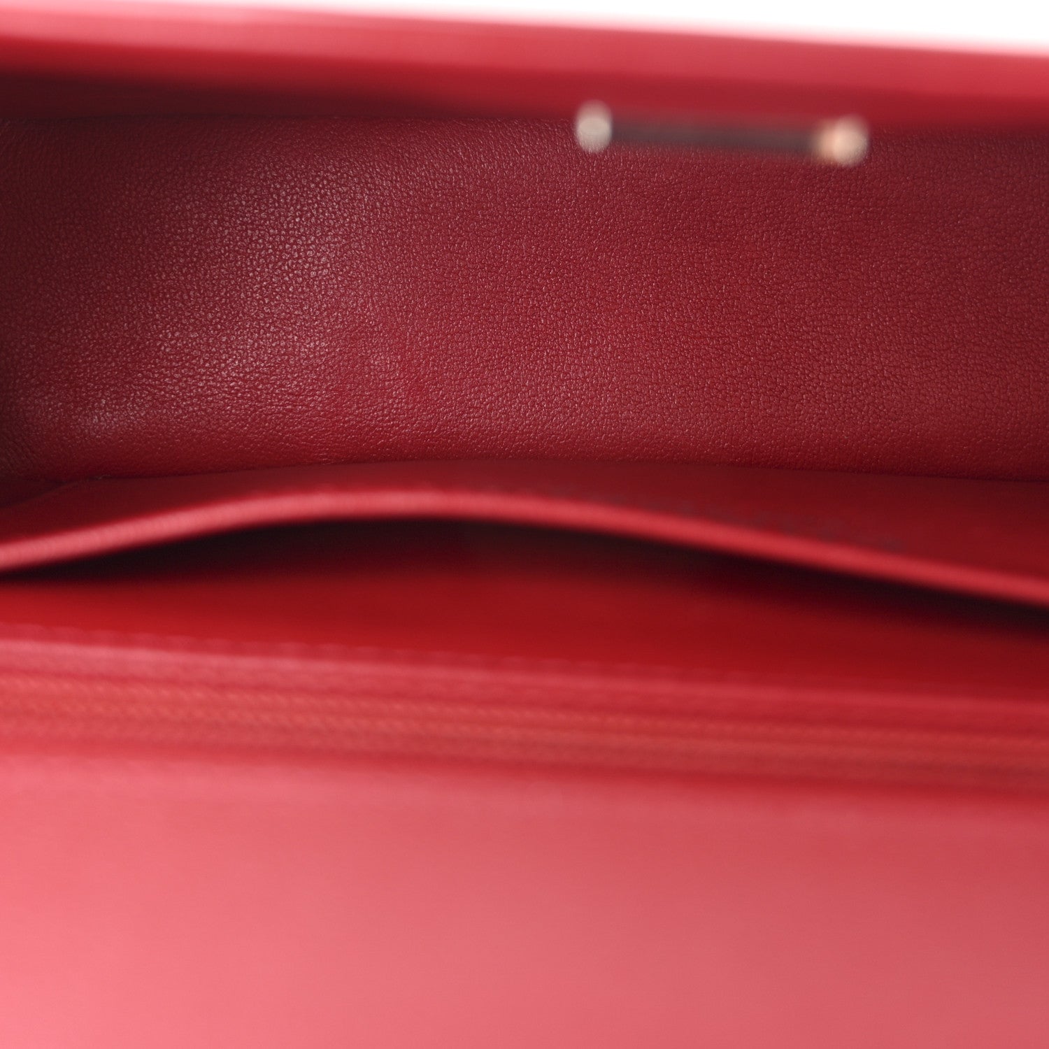 Chanel Patent Calfskin Small Camellia Flap Red 5 of 11