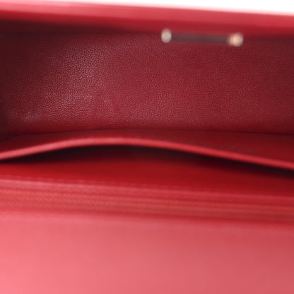 Chanel Patent Calfskin Small Camellia Flap Red 5 of 11