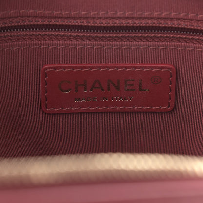 Chanel Calfskin Quilted CC Medium Vanity Case Dark Red 6 of 14