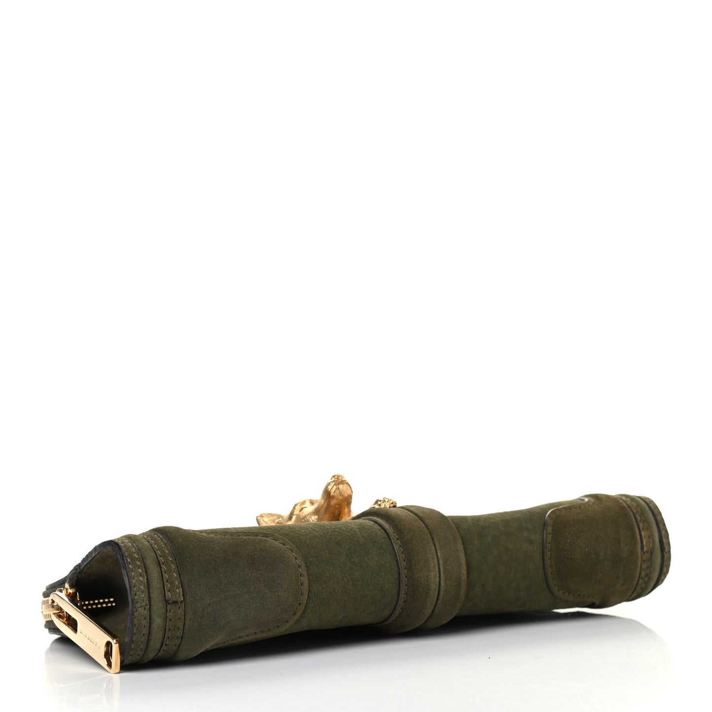 Prorsum Grainy Nubuck Alma Fox Clutch Olive
